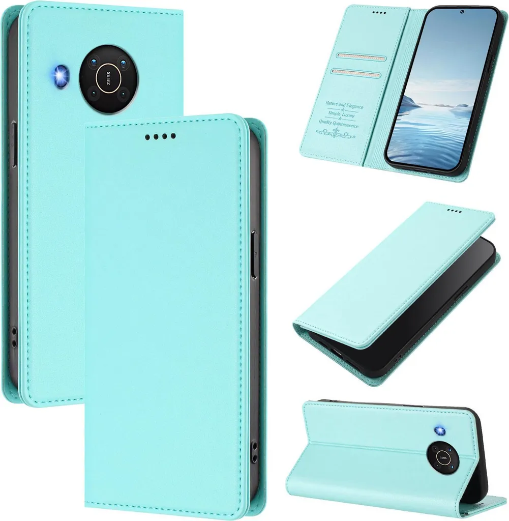 Custodia In Pelle Magnetica Flip Per Nokia X20/X10 - Portafoglio Con 3 Slot Carte E 2 Tasche, Supporto Stand, Interna In TPU - 4
