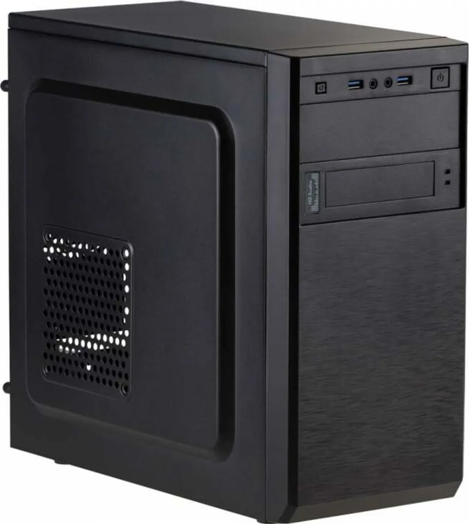 Boîtier d'ordinateur Micro Tower Akyga AK17BK Châssis PC de Bureau Noir Mat