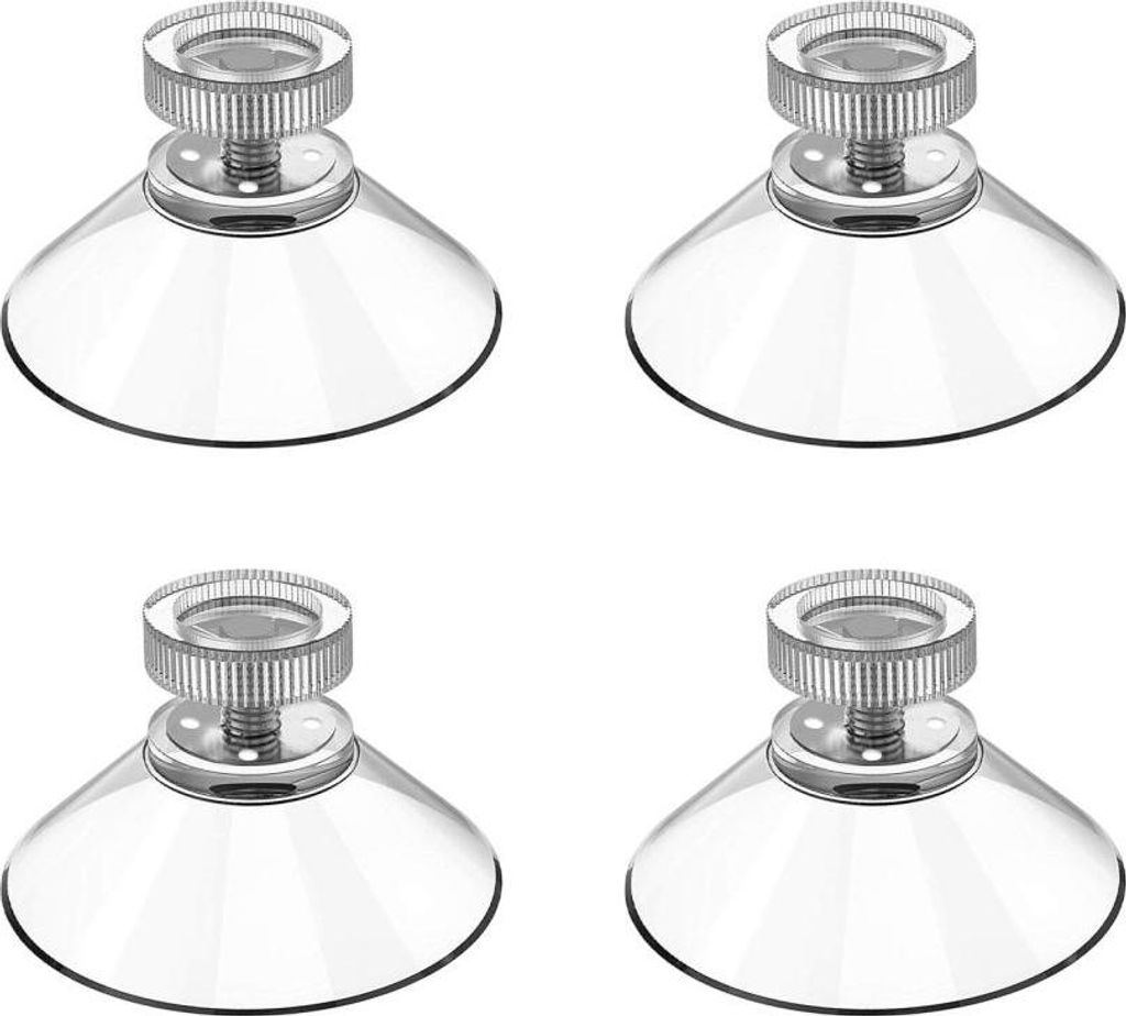 40 mm PVC přísavka s průhledným šroubovým závitem pro Obrázek produktu 