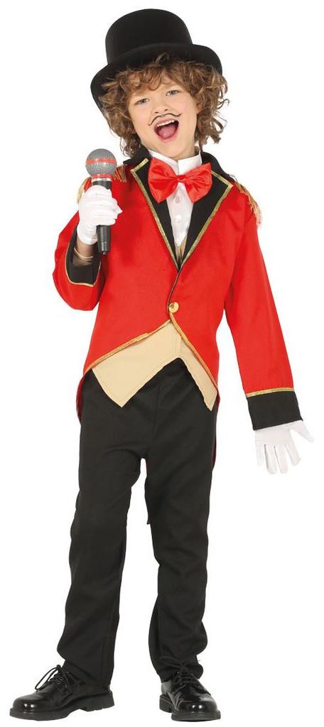 Costume da Ringmaster per ragazzo, taglia:140/146 Immagine del prodotto 