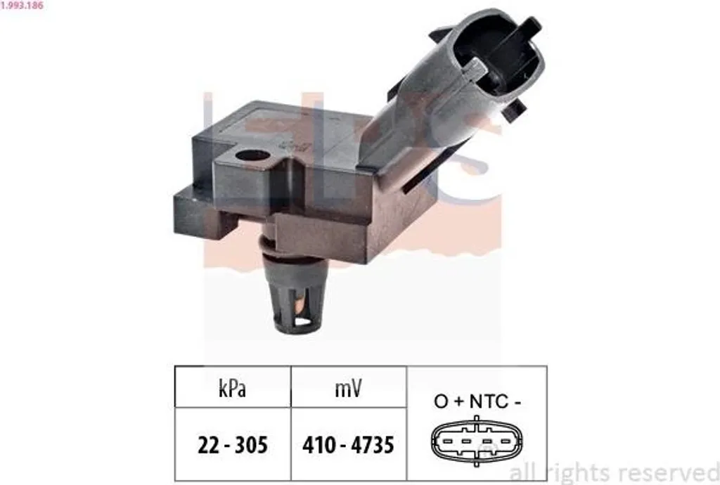 Capteur de Pression de Suralimentation Ford - Pièce Admission Air Moteur