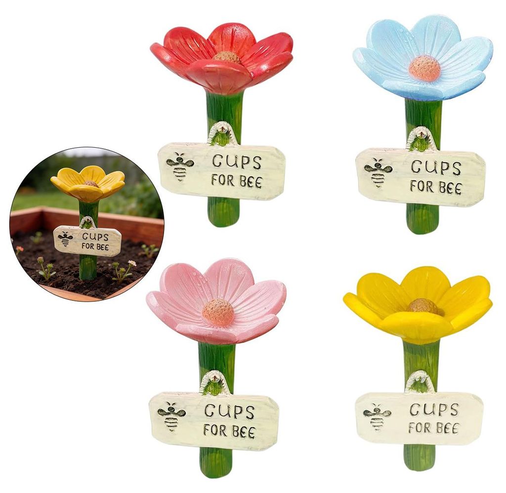 4er Set Bienen Tränke für Garten, praktische Wasserstation Produktbild 