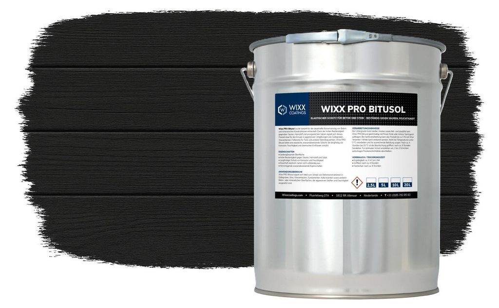 Wixx PRO Bitusol Schwarz - Schwarz - 2,5L Produktbild 