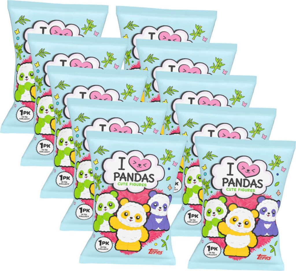 Pandas Figur - I Love Pandas - Sammelfigur - 10 Tüten Produktbild 
