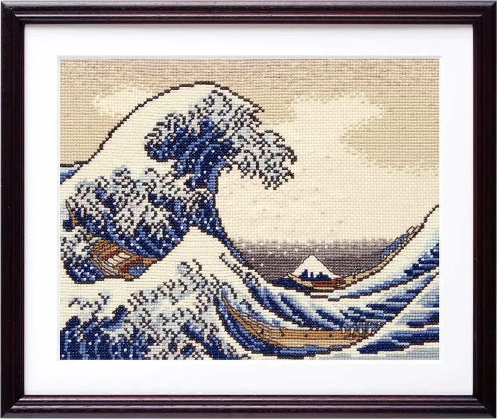 Olympus Kit Punto Croce La Grande Onda di Kanagawa 29x36.5cm