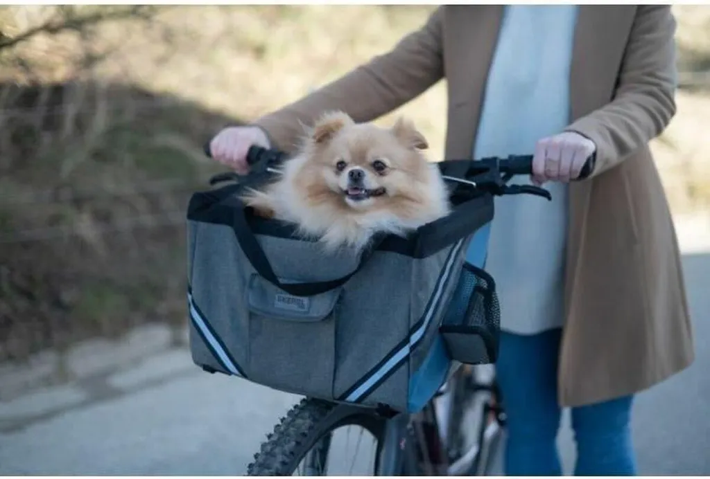 Sac de Vélo Kerbl Gris en Nylon Renforcé avec Support de Fixation Rapide - 5