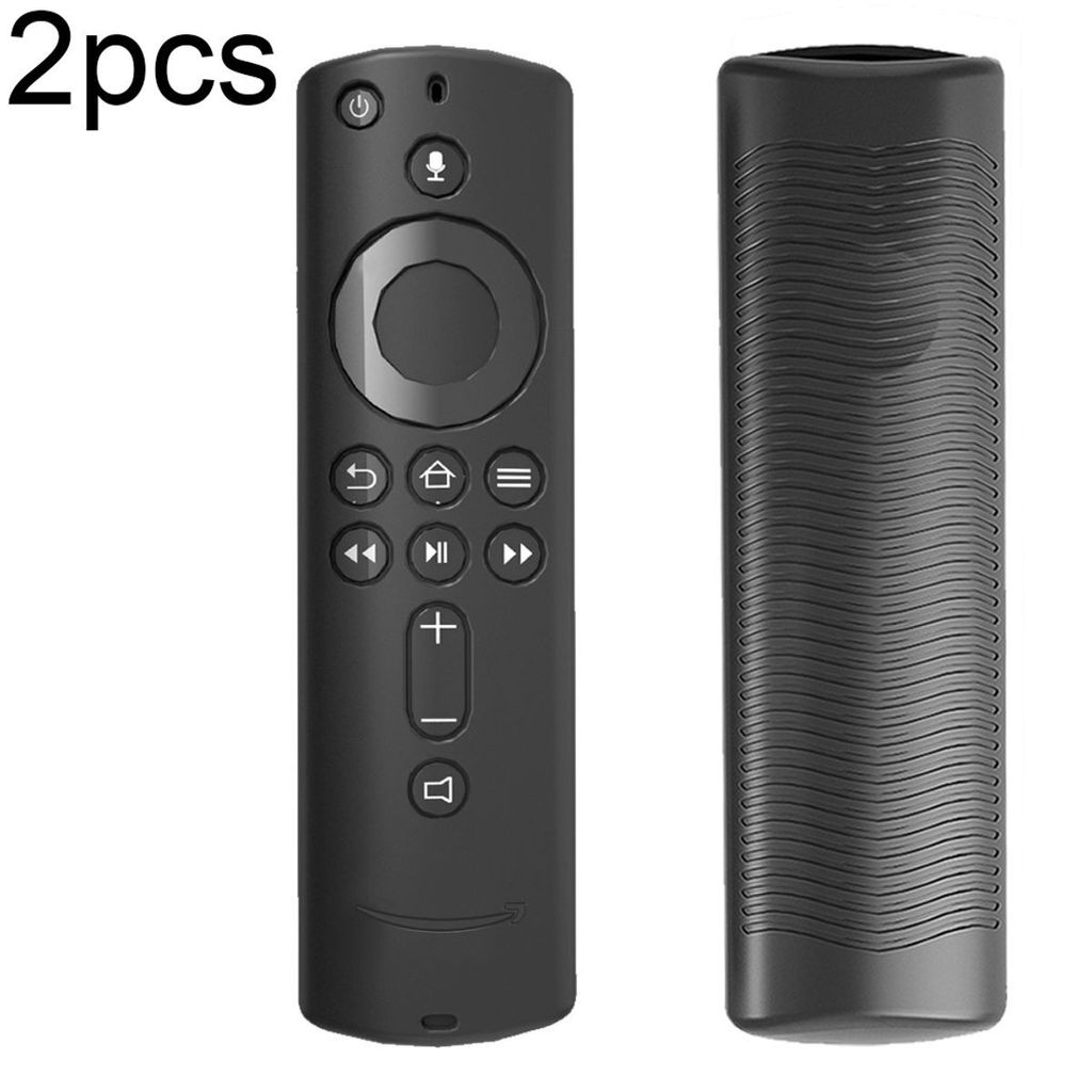Silikon Schutz Hülle für Amazon Fire TV Stick 4K 2. Generation Fernbedienung, Farbe:Schwarz