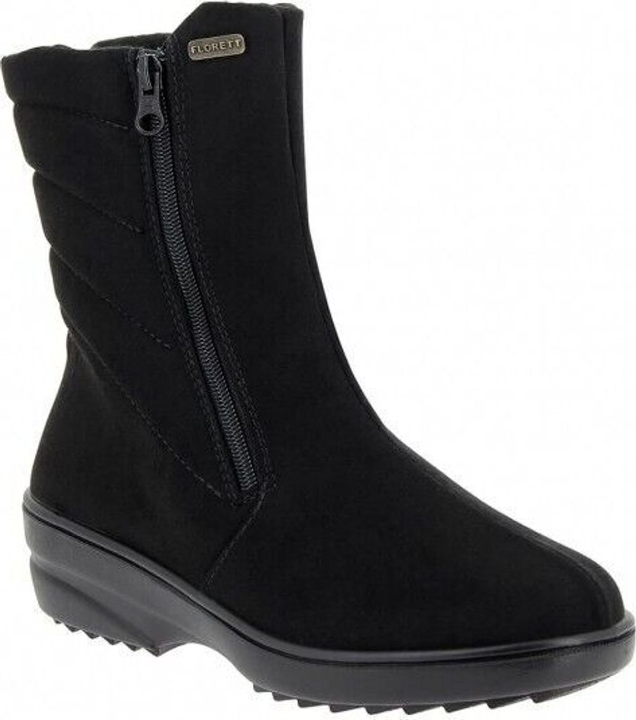 Stiefel für Damen Varomed Microvelours Tamara Schwarz (Größe 44)