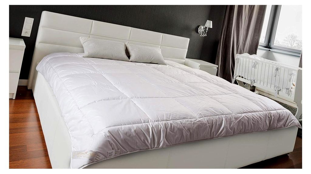Merino Wolle Bettdecke 135 x 200 cm, Mittelschwer 4 tog, Warm, 100% Merino-Schurwolle, 100% Baumwolle