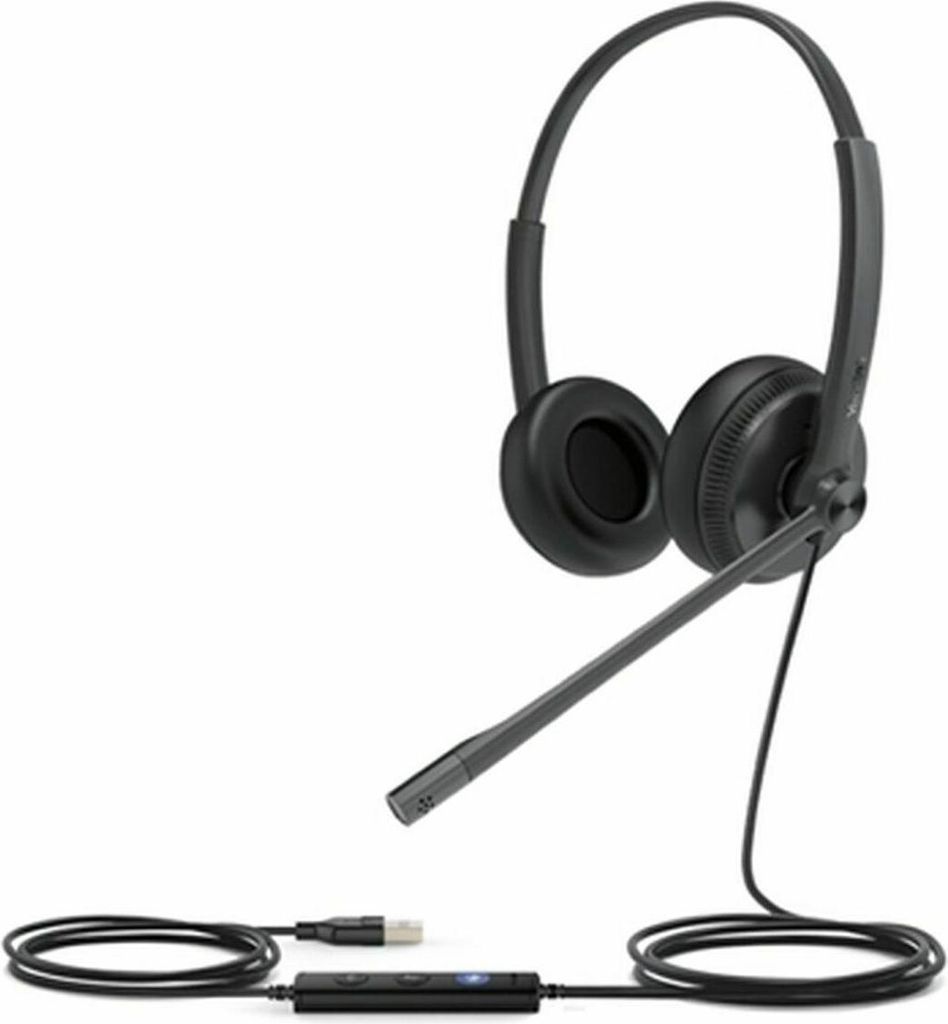 Yealink UH34 Dual Lite UH34 Lite Kopfhörer Verkabelt Kopfband Büro/Callcenter Schwarz