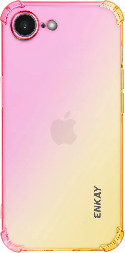 Custodia Enkay iPhone 16e Airbag TPU - Oro Rosa Anti-Urto