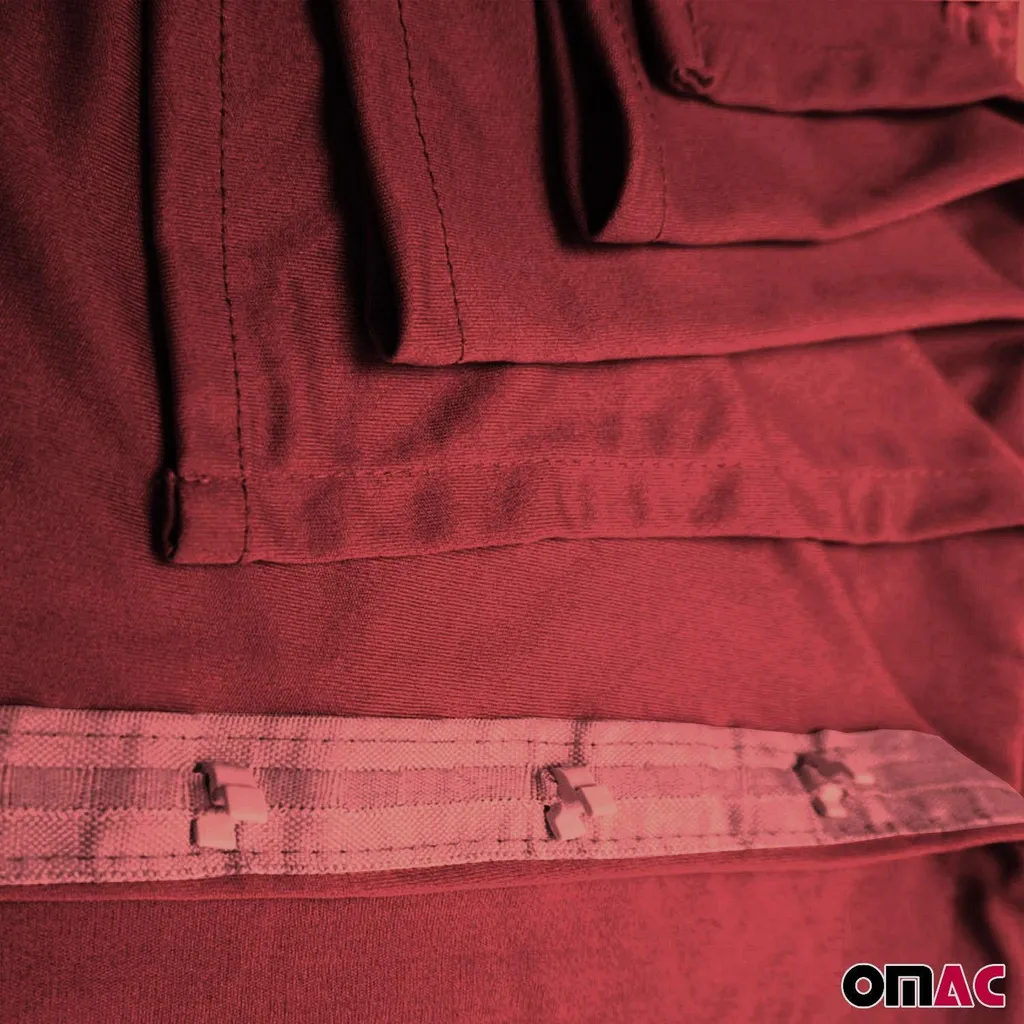 Tende di protezione solare su misura per Mercedes Sprinter W906 2006-18 L1 Rosso 10x - 7