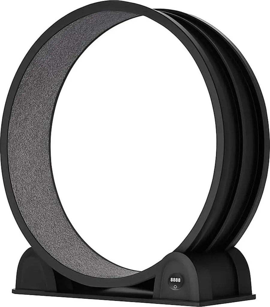Roue pour chat silencieuse 110 cm en plastique noir sans électricité