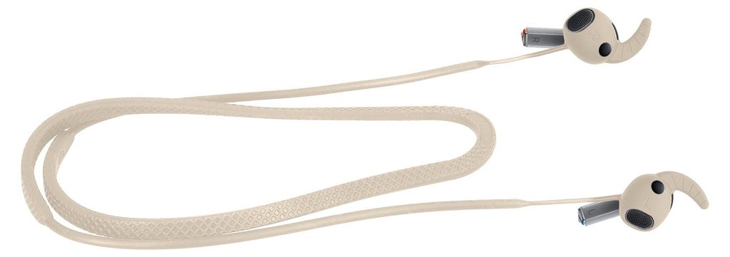 kwmobile Halteband kompatibel mit Samsung Galaxy Buds 3 Pro Headphones - Kopfhörer Halter Band Strap in Beige
