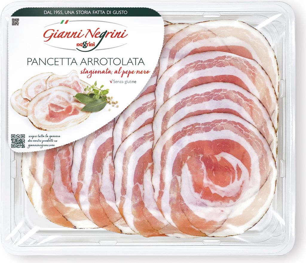 Pancetta Stagionata al pepe nero w plastrach 110g - Gianni Zdjęcie produktu 