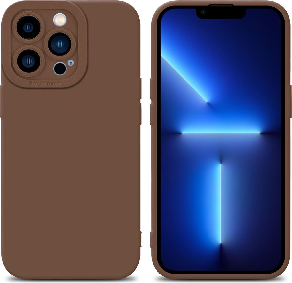 Cadorabo Hülle für Apple iPhone 12 PRO Schutz Hülle in Braun TPU Silikon Etui Case Handyhülle