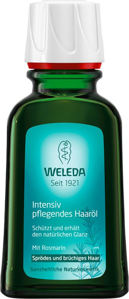 Weleda, Pflegendes Haaröl mit Rosmarin für sprödes Haar, 50 Produktbild 