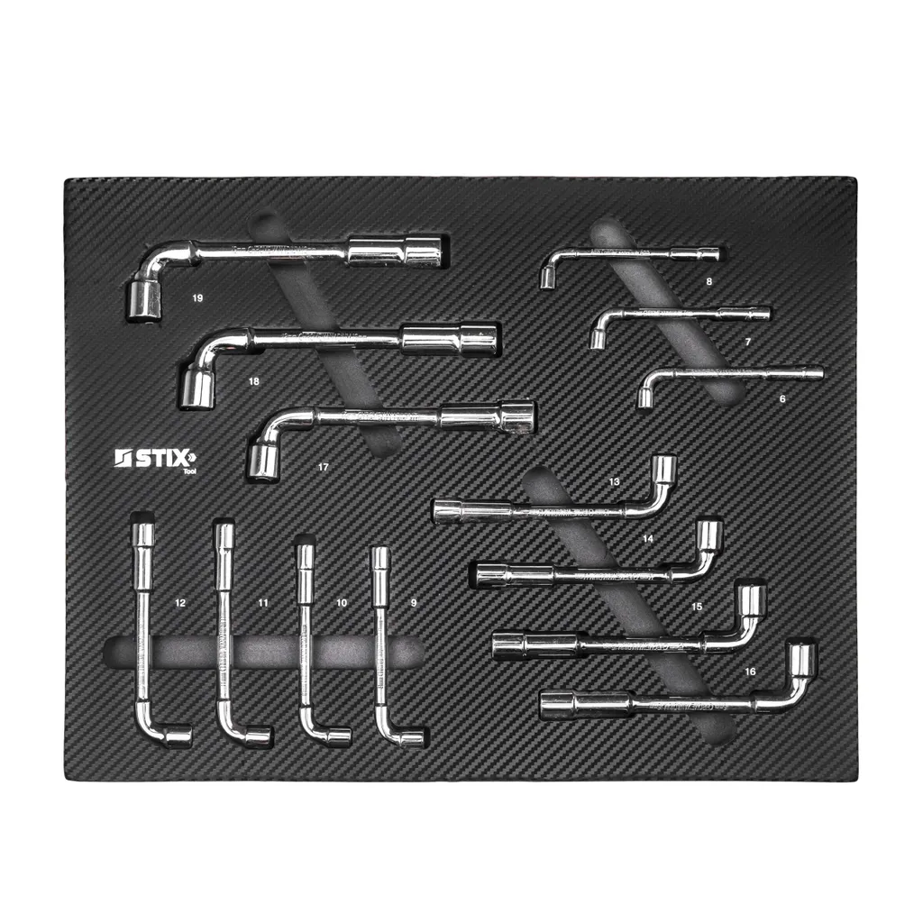 Module STIX TD-1 en plastique robuste pour 14 clés à douille coudées