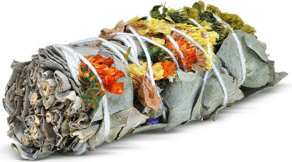Aromantra - Weißer Salbei Räucherbündel mit Eukalyptus, Produktbild 