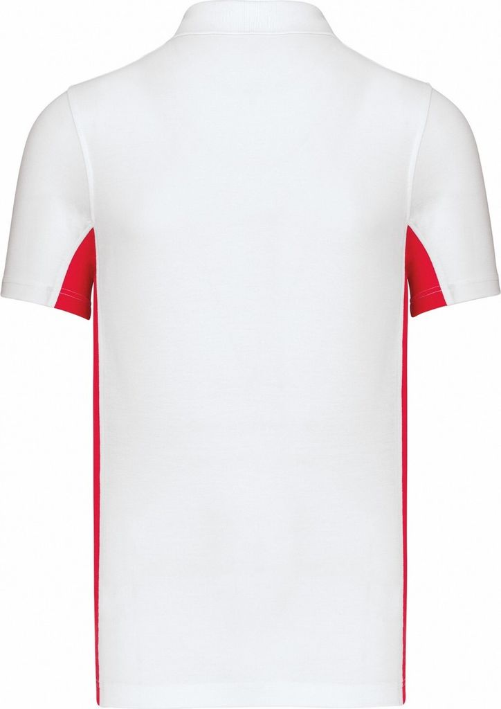 Kariban - Poloshirt für Herren PC6433 (XL) (Weiß/Rot)