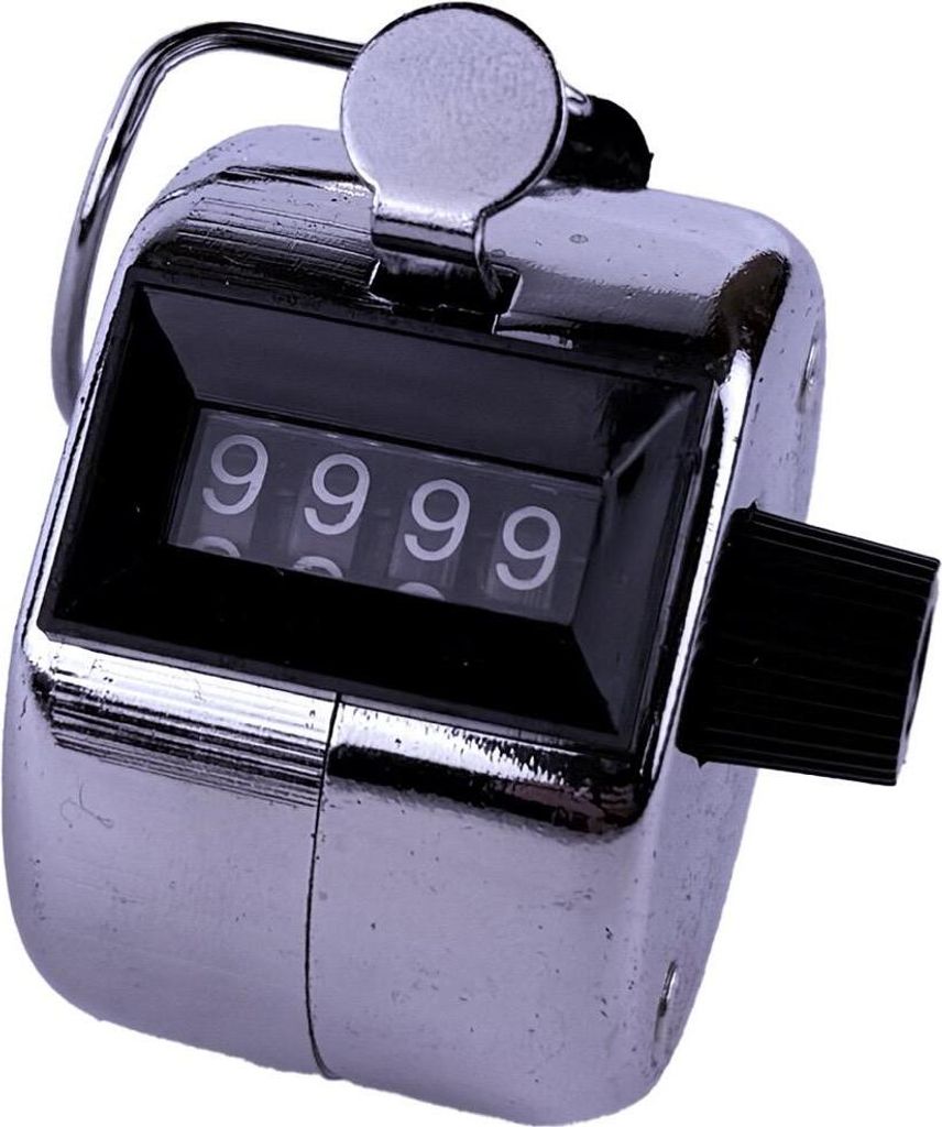 Mechanischer Handzähler - verchromtes Metall H102-4 Produktbild 