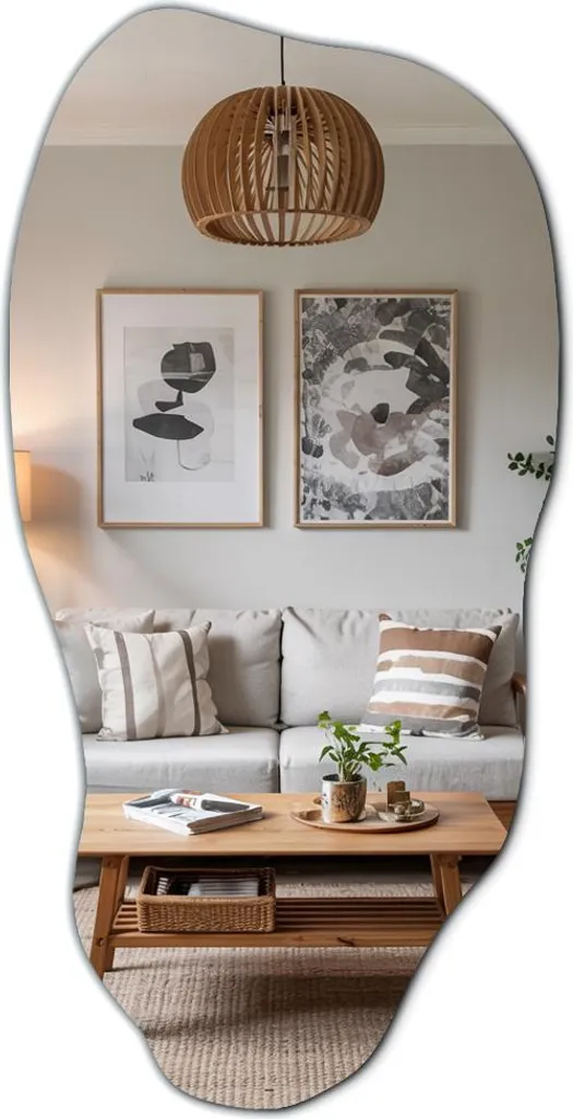 Specchio Decorativo Alta Qualità con Macchie Artistiche per Interni