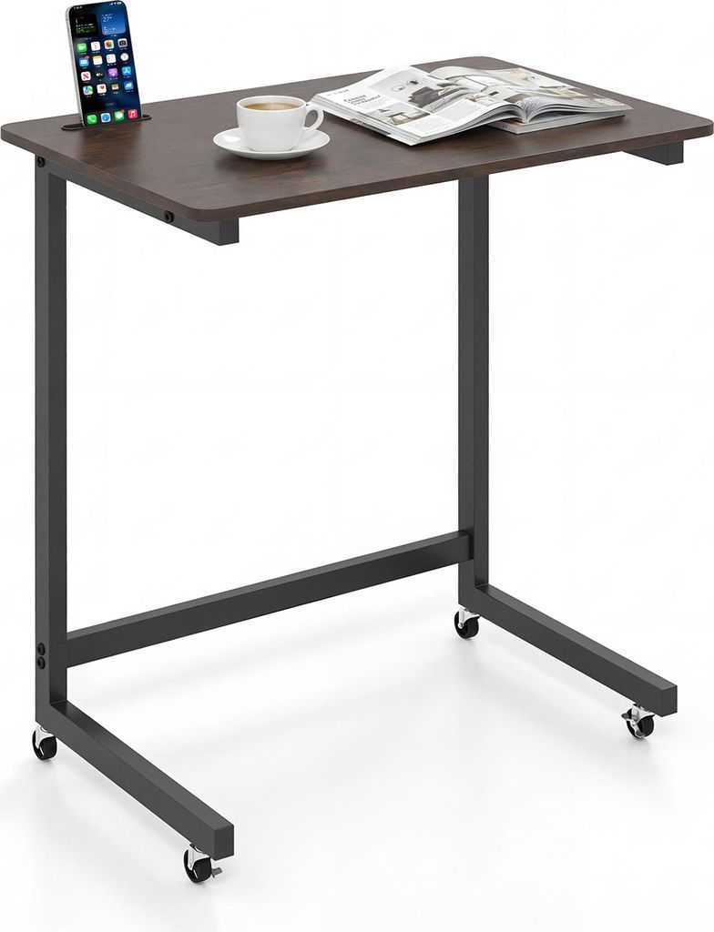 COSTWAY Beistelltisch mit Rollen, Laptoptisch mit Produktbild 