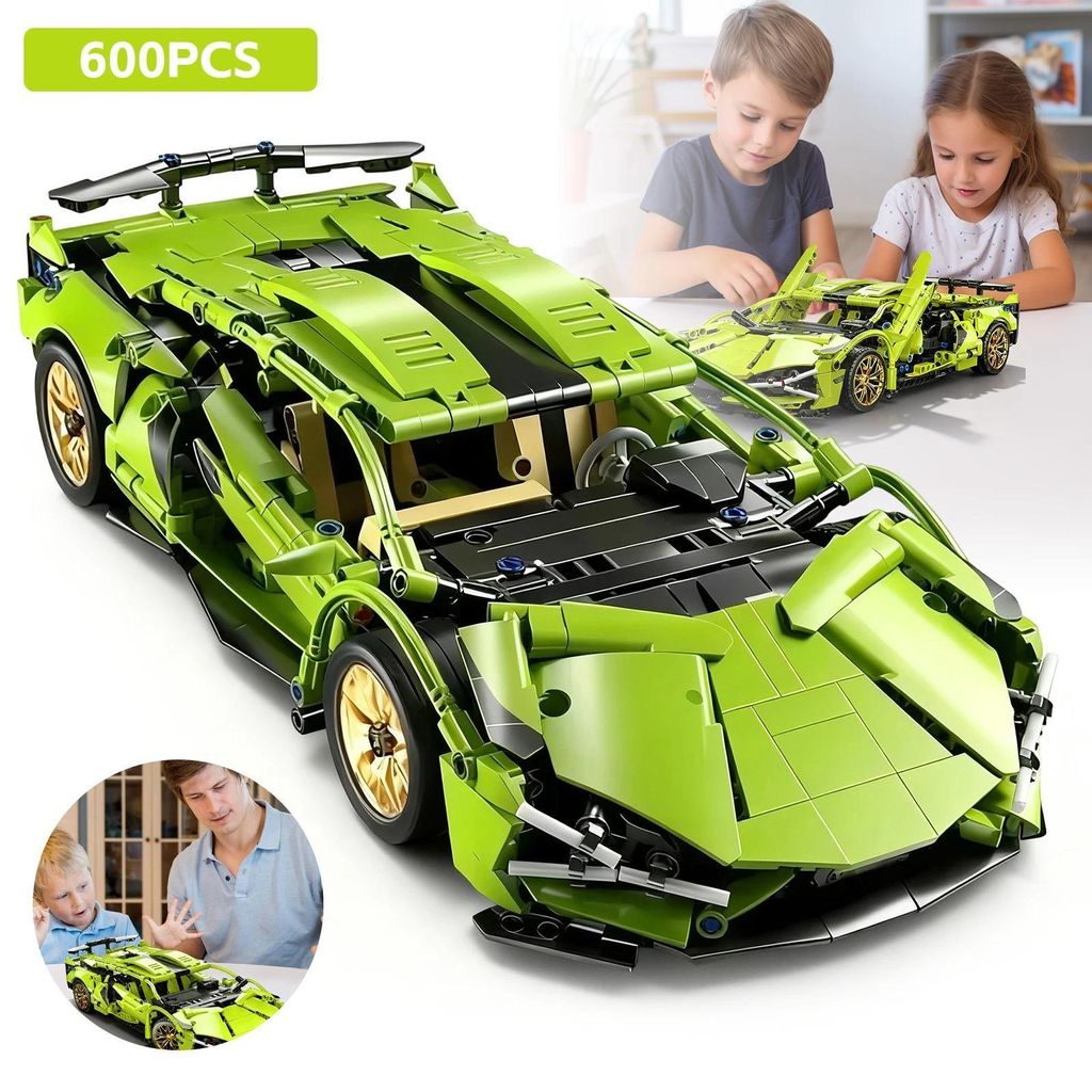 Technic Motorsport Rennwagen Modellbausatz Spielzeug Produktbild 