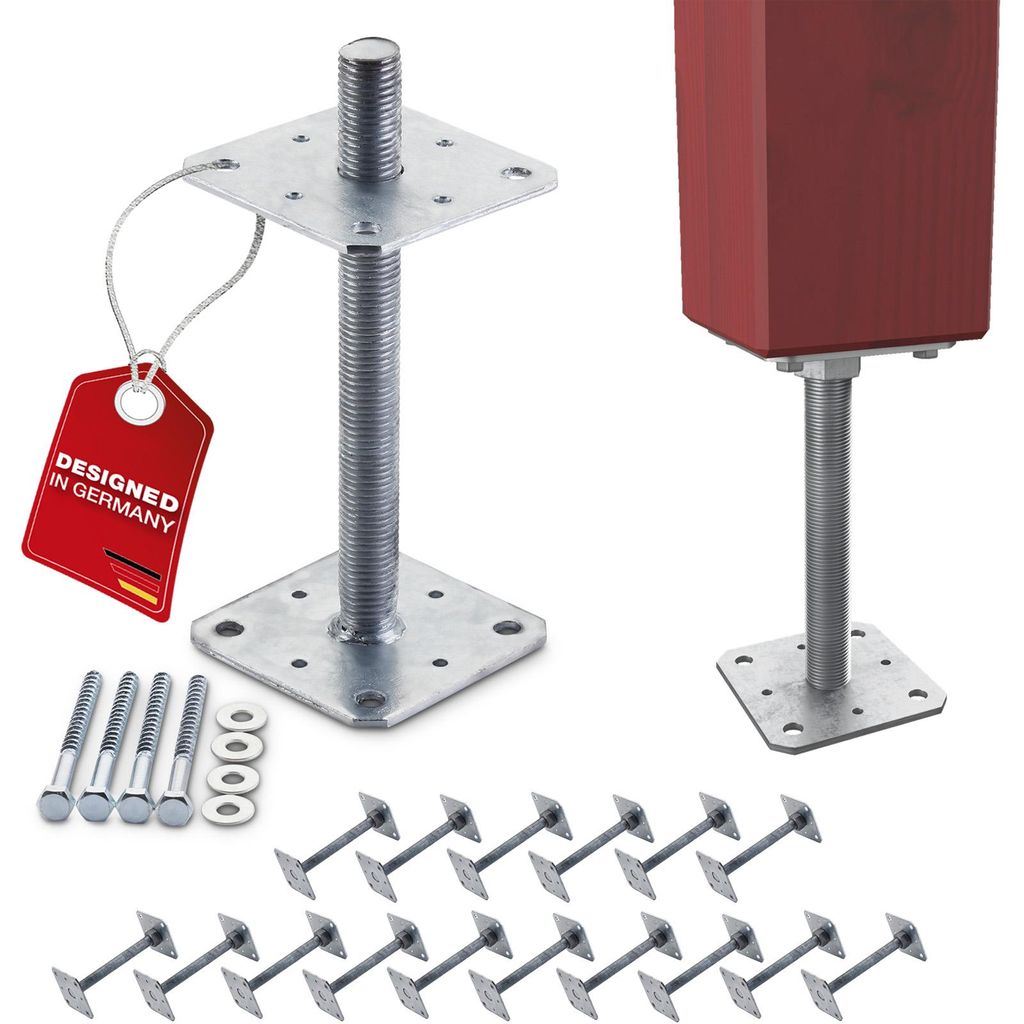SOTECH Pfostenträger M24 110 x 110 x 250 mm feuerverzinkt – Produktbild 