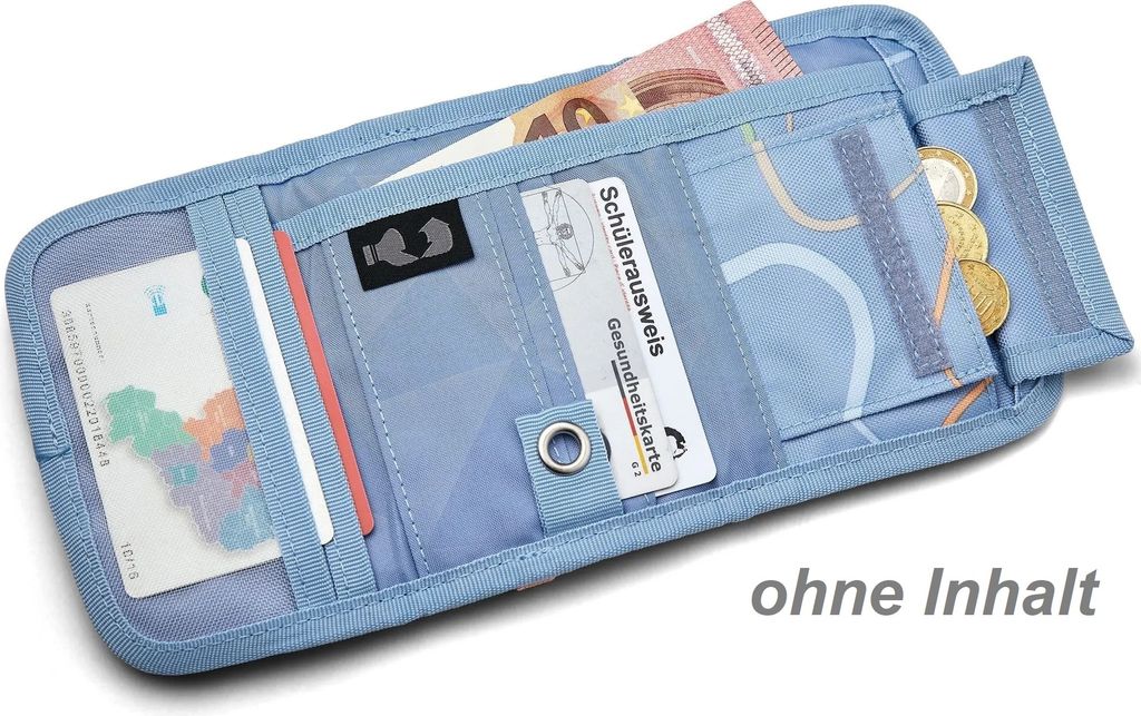 satch Geldbörse satch Wallet Vivid Blue hellblau rosa Produktbild 3