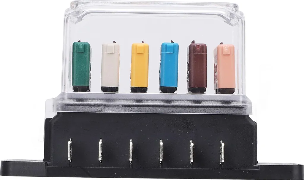 Boîtier de distribution porte-fusibles 6 circuits pour panneau 12V 24V