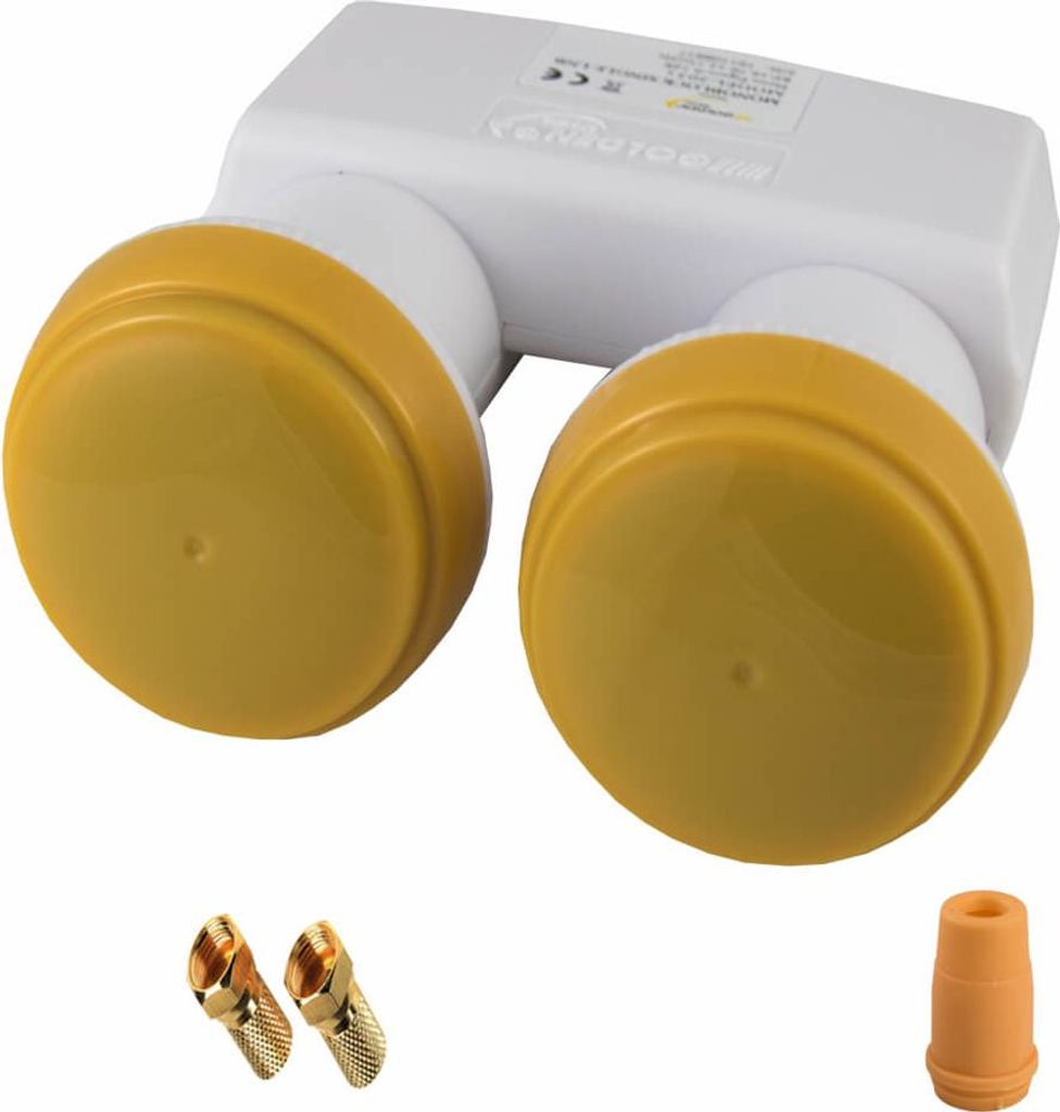 Golden Media Monoblock Hotbird Astra Single LNB 0,1dB HD Receiver PVR Ready