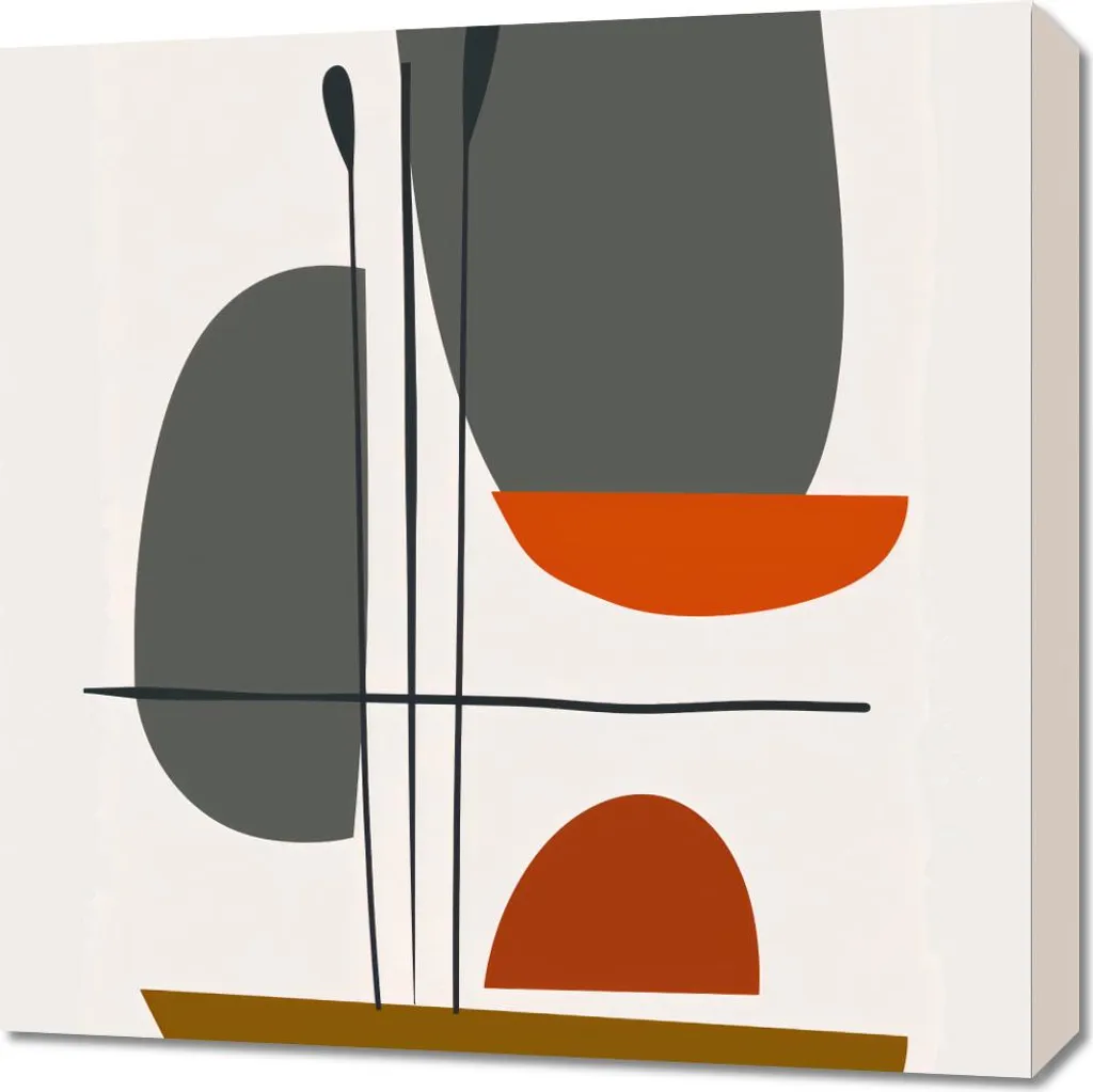 Quadro Moderno Armonia 60x60: Decorazione Parete Contemporanea