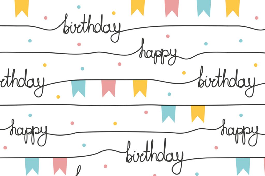 SUSY CARD Geschenkpapier "Partygirlanden" auf Rolle (B)700 mm x (L)2 m