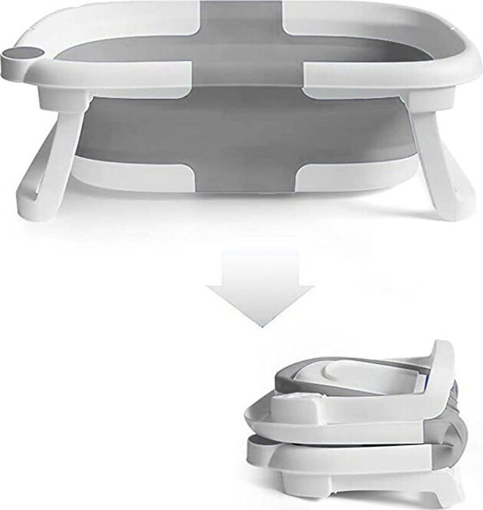 Primabobo Faltbare Babybadewanne mit Badekissen und Produktbild 12