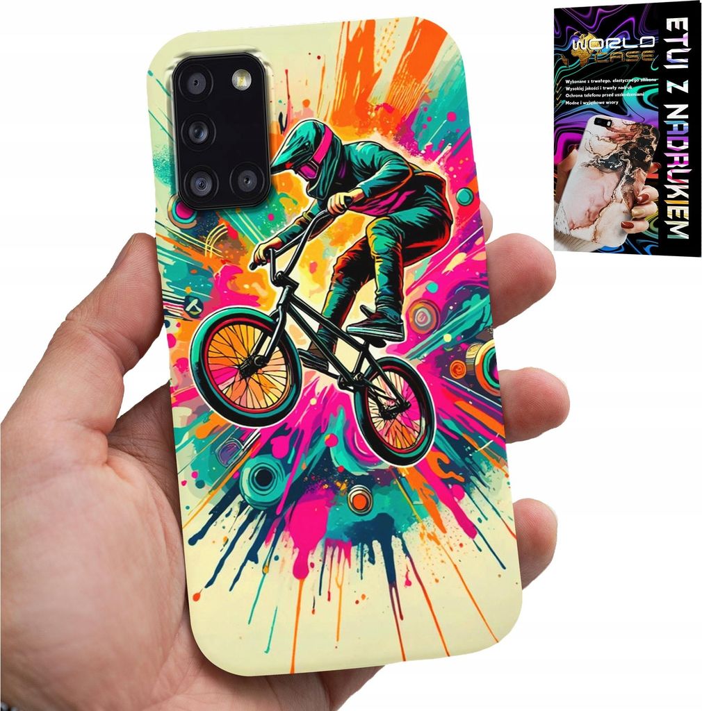 Fall Für Samsung Galaxy A31 - Fahrräder Bmx Tricks Stunt Sport + Glas