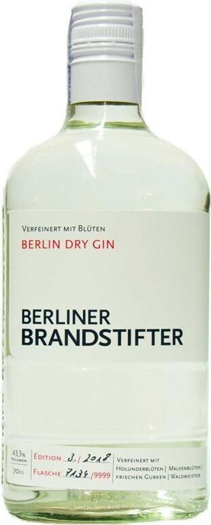 Berliner Brandstifter Berlin Dry Gin, 43,3% Imagen del producto 