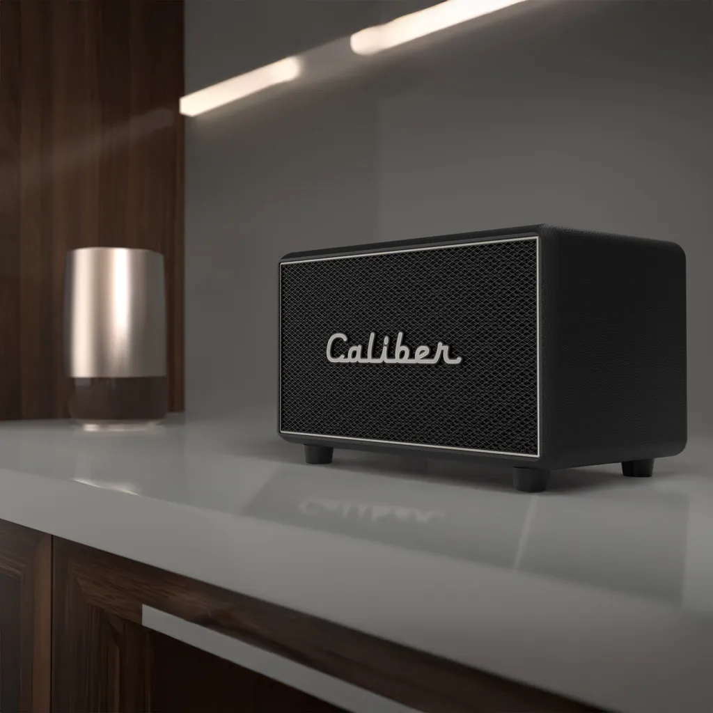 Enceinte Rétro Caliber 200W : Bluetooth, Réglage Basses et Mode TWS - 3