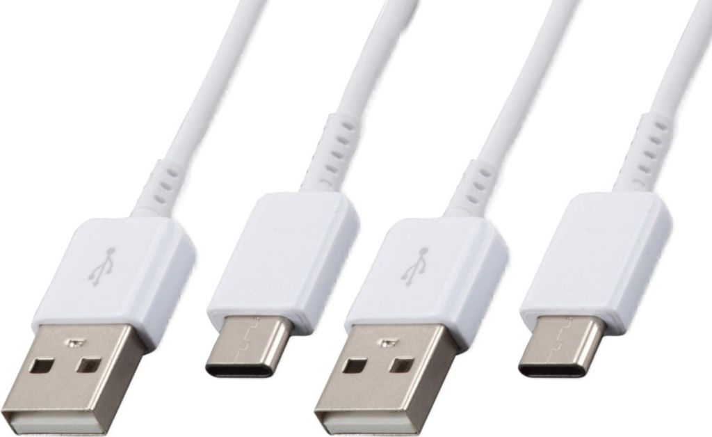 2x Typ-C Ladekabel für Original Samsung Galaxy S10, S10e, S10 Plus, S10 Lite Datenkabel 1,5m weiß USB-Ladegerätkabel Aufladekabel Type-C Chargin...