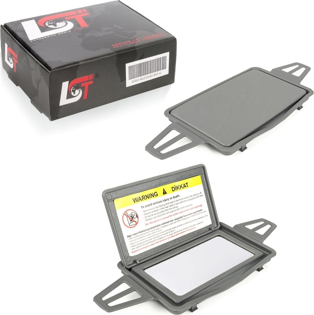 2x Sonnenblende Spiegel Rahmen dunkegrau für MERCEDES E-Klasse 210 211 CLS 219