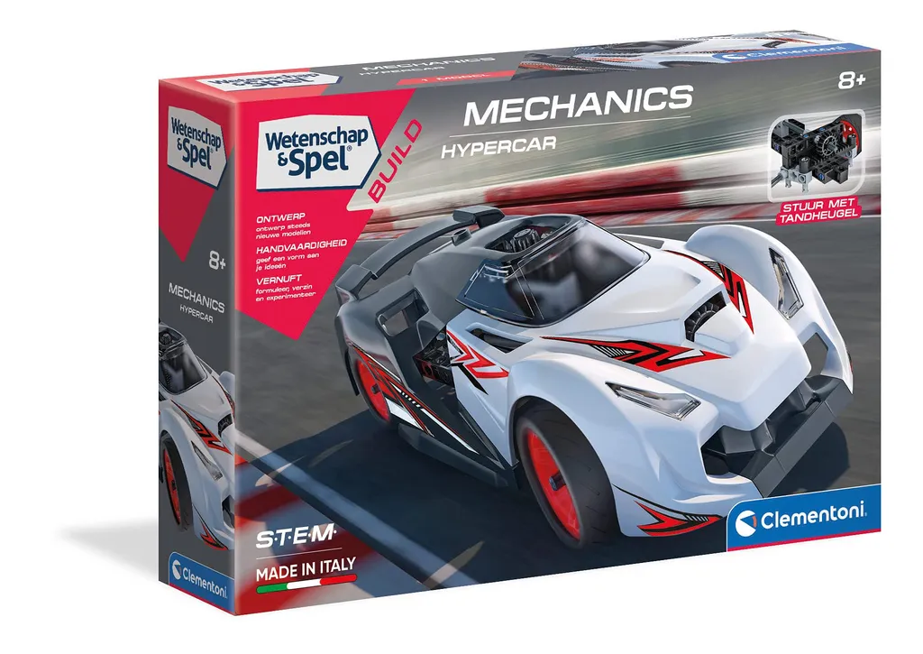 Hypercar mécanique Clementoni : apprenez la mécanique sans aucune difficulté