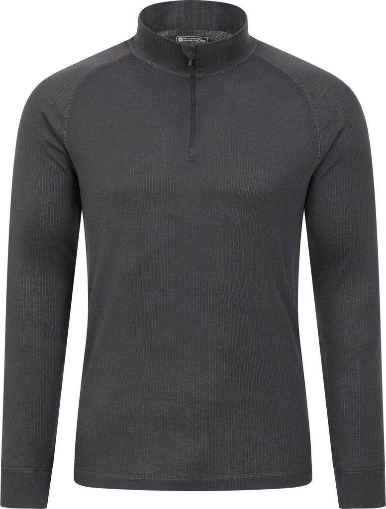 Mountain Warehouse - "Talus" Thermo-Top Reißverschluss für Herren Langärmlig MW425 (XXS) (Grau)