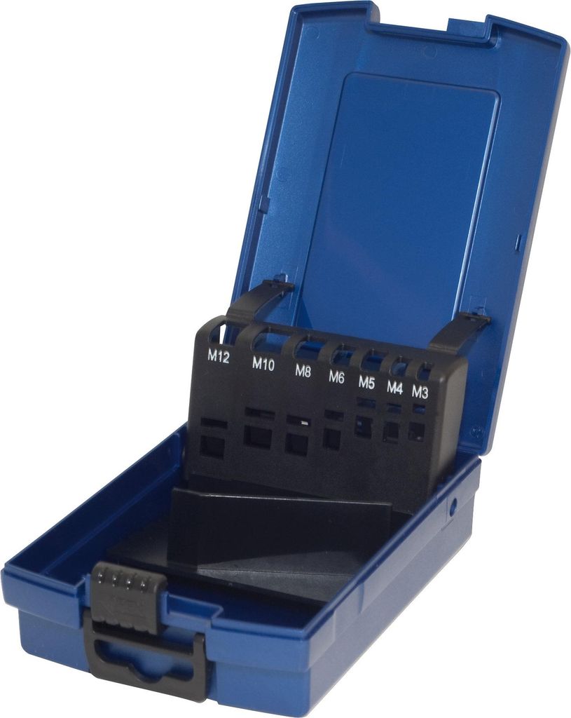 PTG Rose-Kunststoffkassette leer blau 7-tlg. für MGB M3 - M12