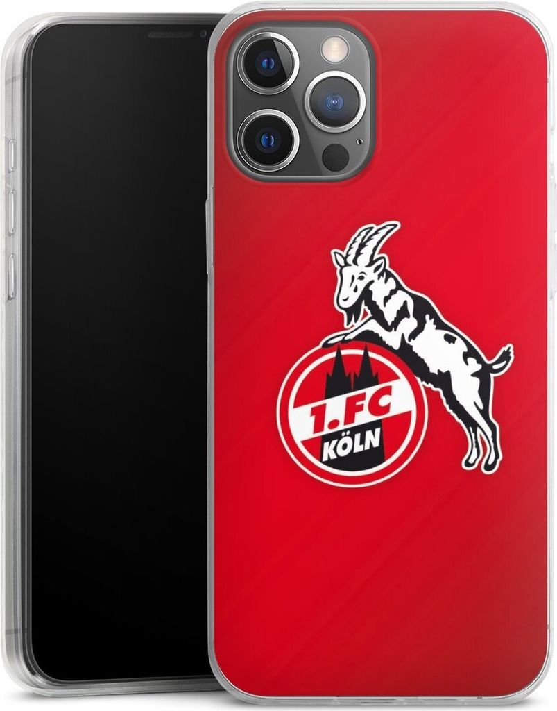DeinDesign Slim Hülle für Apple iPhone 12 Pro Max Silikon Case Ultra Dünn Handyhülle 1. FC Köln EffZeh Offizielles Lizenzprodukt