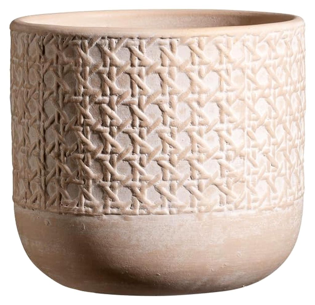 Soendgen Blumentopf aus Keramik, naturbeige, 15 cm Durchmesser, 14 cm hoch, 3,15 l Volumen