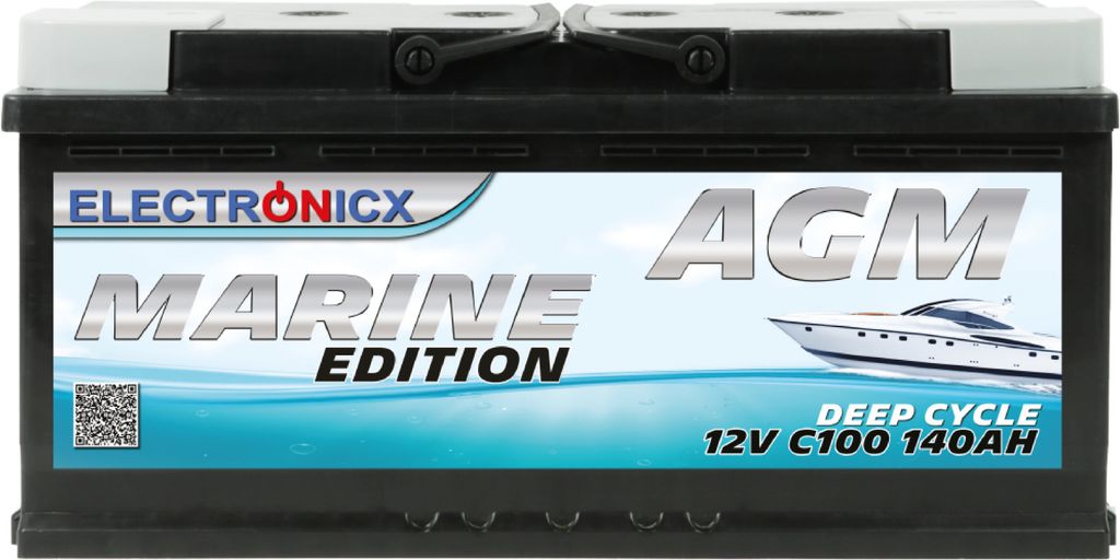 Batteria Electronicx AGM 140AH Marine Edition - Batteria ad Immagine del prodotto 