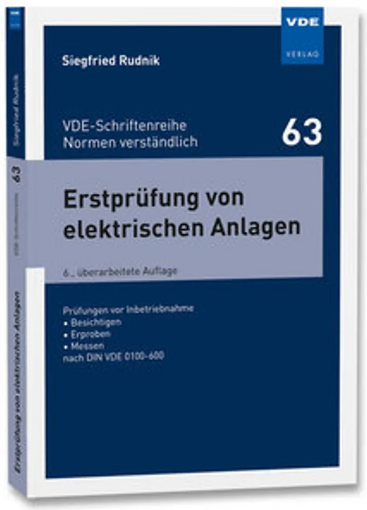 Erstprüfung von elektrischen Anlagen avec schémas de mesure détaillés