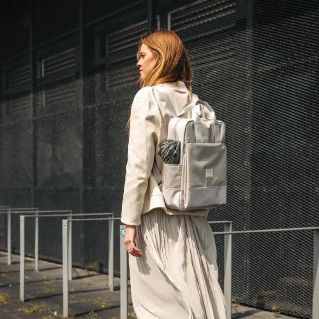 Sac à dos urbain gris chiné Série City-Vibe 20L avec compartiment PC