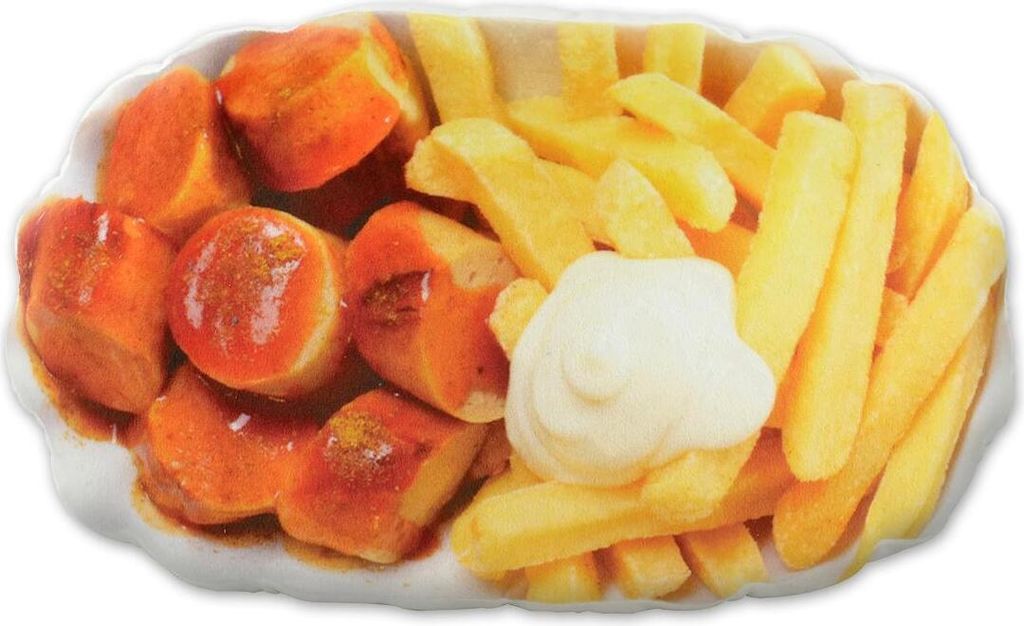 United Labels - Currywurst Pommes Kissen Produktbild 