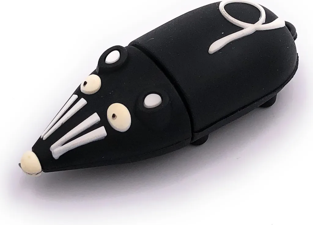 Clé USB 3.0 pour École et Bureau - Modèle Mouffette 128 Go Noire